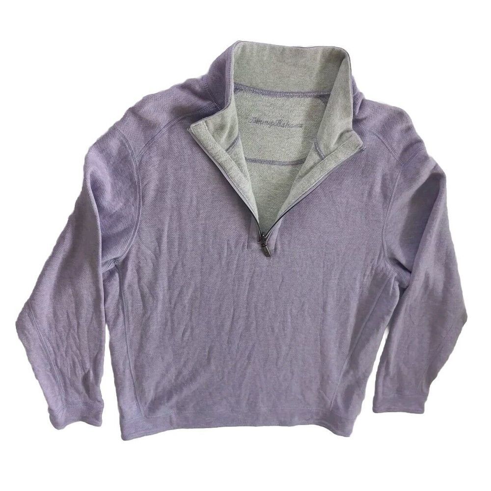 Tommy Bahama Men's 15.5in Chest Long Sleeve Fleece Zip Up‎ Sweater Jacket